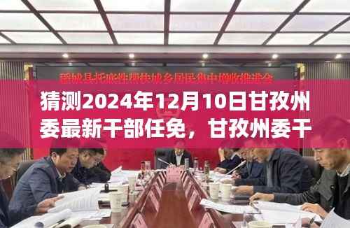2024年甘孜州委干部任免猜想,展望与影响