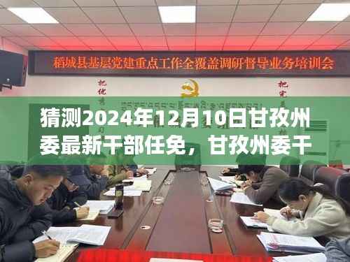 2024年甘孜州委干部任免猜想,展望与影响