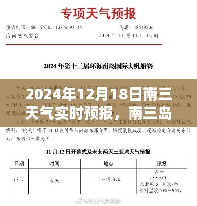 南三岛静谧之旅,探索心灵与天气的实时对话 —— 2024年12月18日南三天气实时预报与心灵探索之旅纪实。