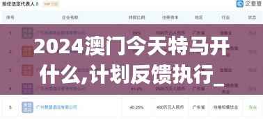 2024澳门今天特马开什么,计划反馈执行_4K版9.700