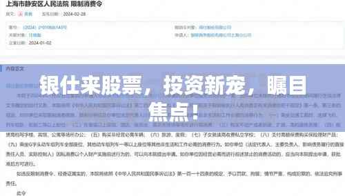 银仕来股票,投资新宠,瞩目焦点!