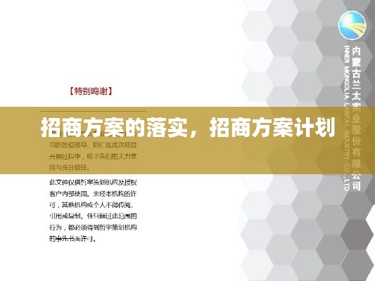招商方案的落实,招商方案计划